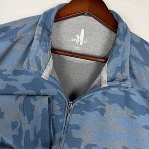 Johnnie-O Rodney PREP-Formance Microfleece 1/4 Zip Pullover 2XL Camo JMKO2250